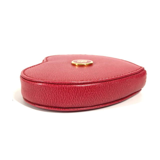 Loewe LOEWE Anagram logo heart Wallet Coin Compartment coin purse Leather Red - view 5