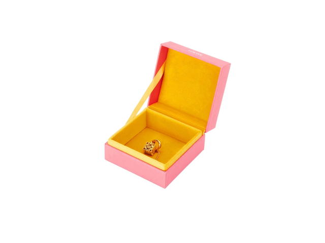Loewe Loewe Anagram Pendant In Sterling Silver With A 24kt Gold Finish - view 3