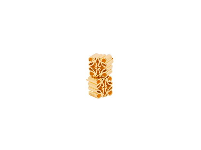 Loewe Loewe Anagram Stud Earrings In Sterling Silver Gold - view 2