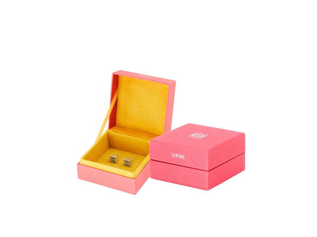 Loewe Loewe Anagram Stud Earrings In Sterling Silver Silver - view 3