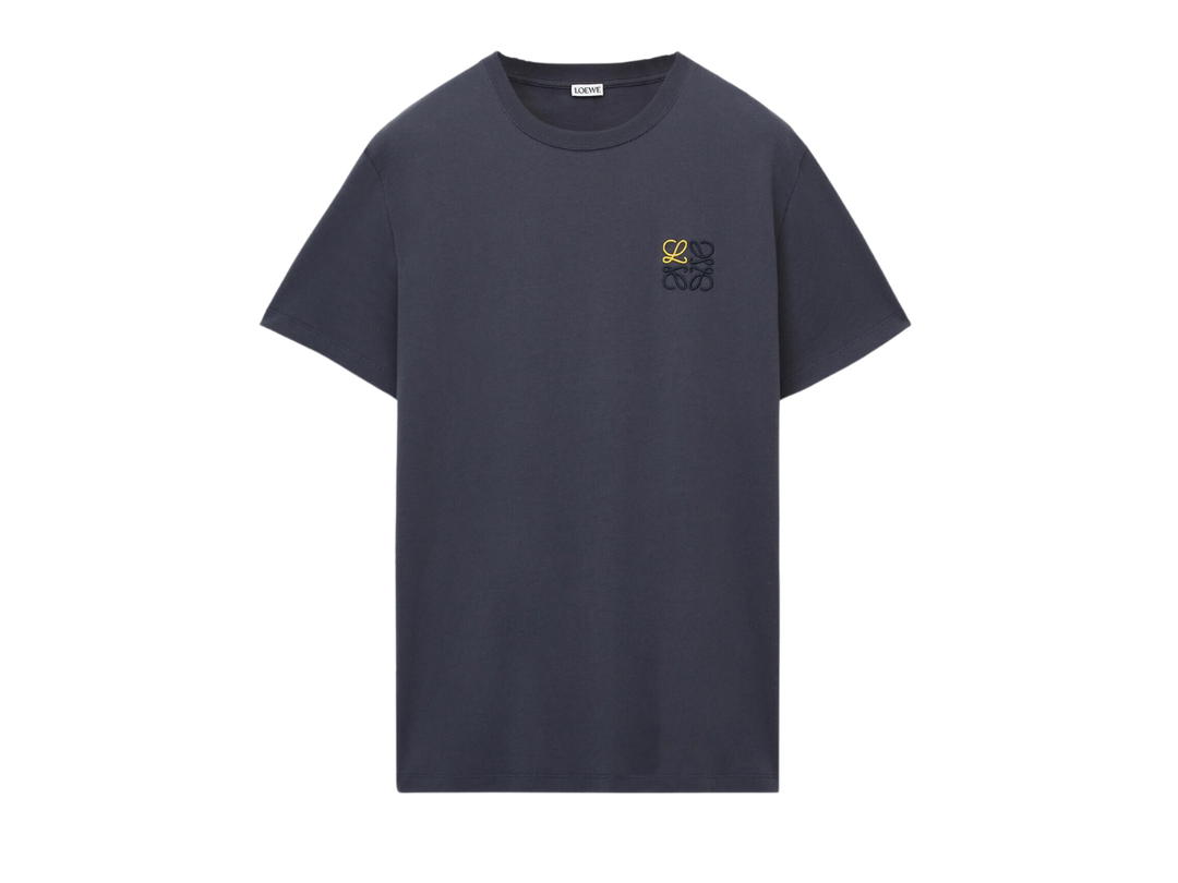 Loewe Loewe Anagram T-Shirt In Cotton Onyx Blue