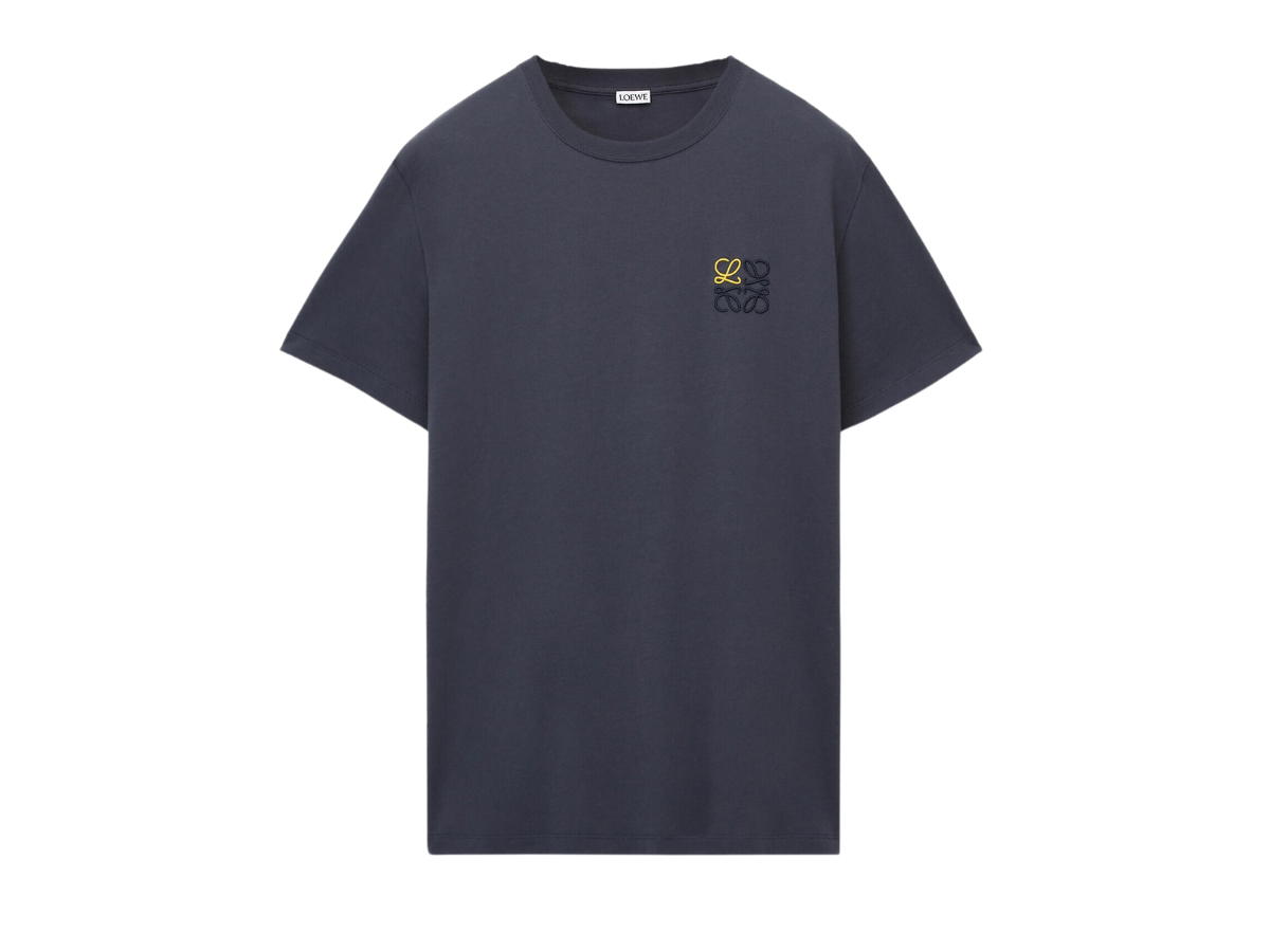 Loewe Loewe Anagram T-Shirt In Cotton Onyx Blue