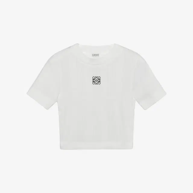 Loewe Loewe Anagram Top In Ribbed Cotton Jersey White - view 1