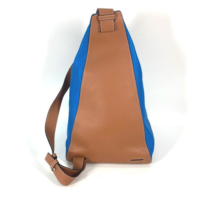 Loewe LOEWE Bag Bicolor Anton cross Shoulder Bag Leather blue/Brown - view 3