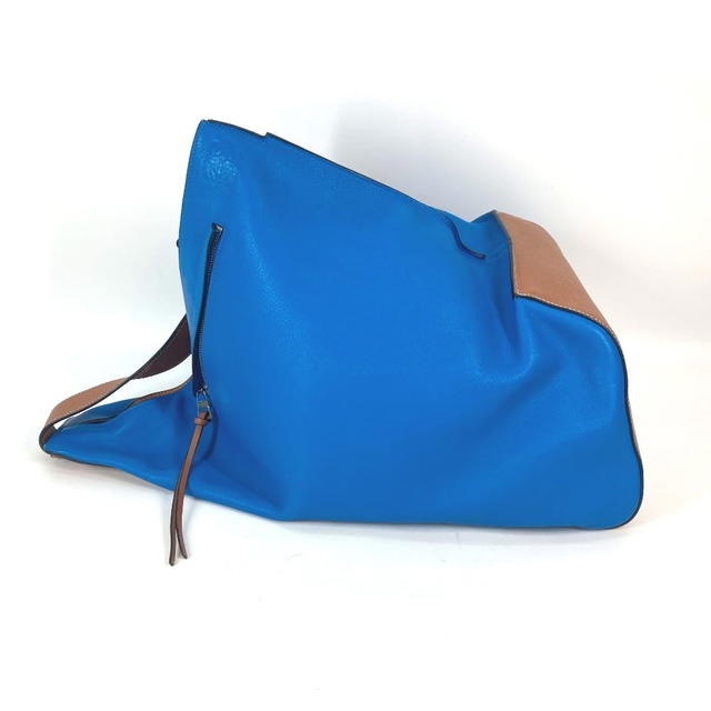 Loewe LOEWE Bag Bicolor Anton cross Shoulder Bag Leather blue/Brown - view 4