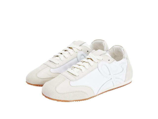 Loewe Loewe Ballet Runner In Nylon And Calfskin White-Off-White (W) - view 2