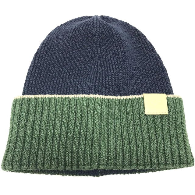 Loewe LOEWE beanie hat knit hat knit cap Anagram logo Knit hat Navy/Green Unused - view 2