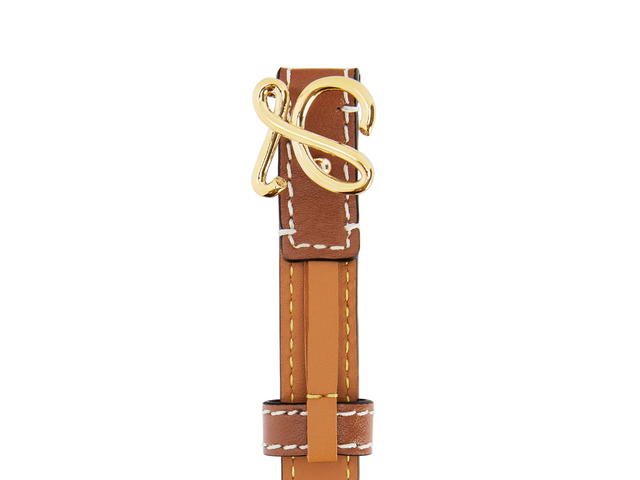 Loewe Loewe Belt 15MM In Smooth Calfskin With L Buckle Brass-Gold Hardware Tan - view 2