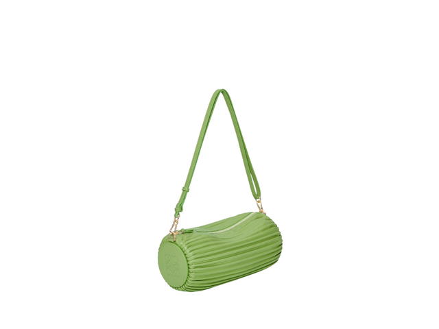 Loewe Loewe Bracelet Pouch In Pleated Nappa With Palladium Hardware Spring Green - view 1