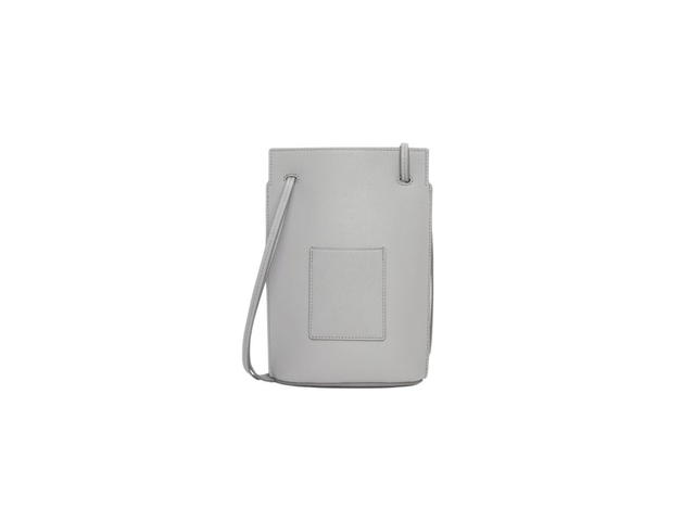 Loewe Loewe Dice Pocket In Classic Calfskin With Embossed Loewe On Base Pearl Grey - view 3