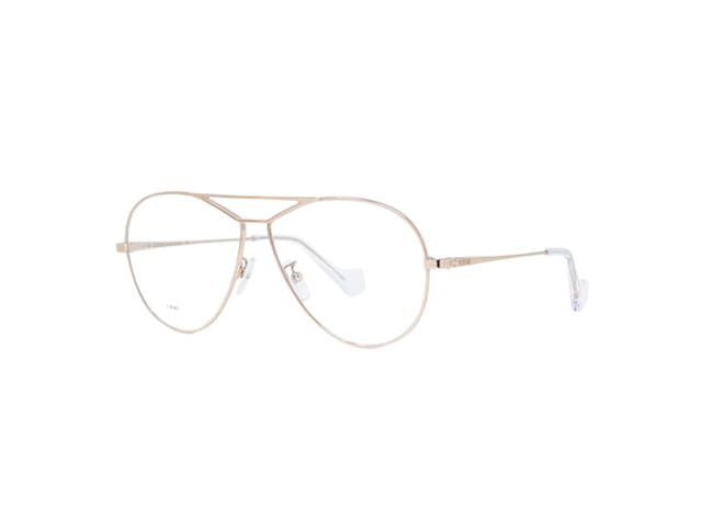 Loewe Loewe Eyewear In Teardrop Metal Aviator Glasses Rose Gold - view 2