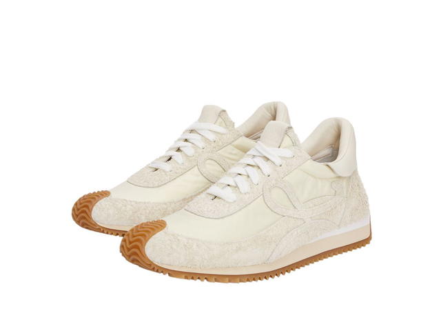 Loewe Loewe Flow Runner In Nylon And Suede Canvas-Soft White - view 2