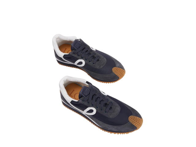 Loewe Loewe Flow Runner In Nylon And Suede Dark Navy - view 3