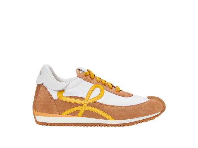 Loewe Loewe Flow Runner In Nylon And Suede Natural Vachetta-Facade - view 1