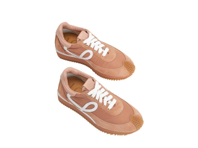 Loewe Loewe Flow Runner In Nylon And Suede Powder (W) - view 3