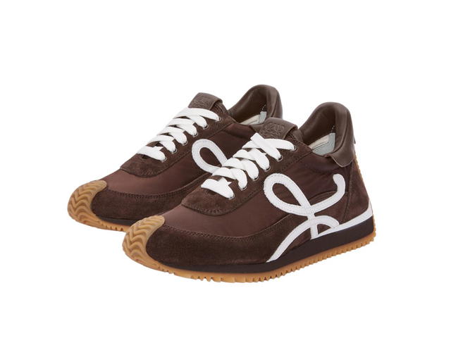 Loewe Loewe Flow Runner In Nylon And Suede Shitake (W) - view 2