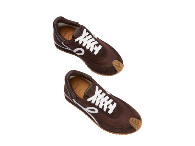 Loewe Loewe Flow Runner In Nylon And Suede Shitake (W) - view 3