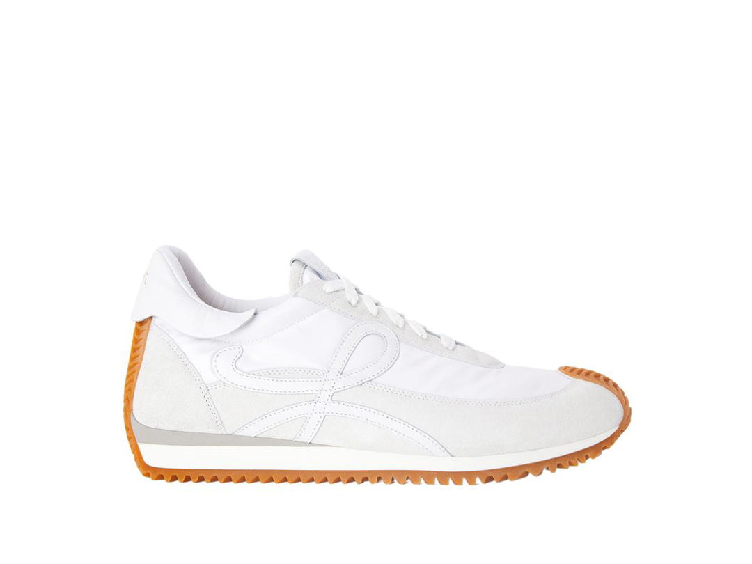 Loewe Loewe Flow Runner In Nylon And Suede White