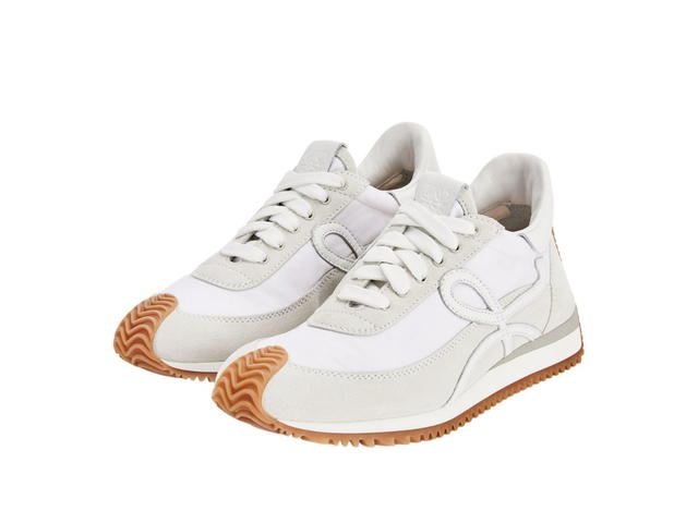 Loewe Loewe Flow Runner In Nylon And Suede White - view 2
