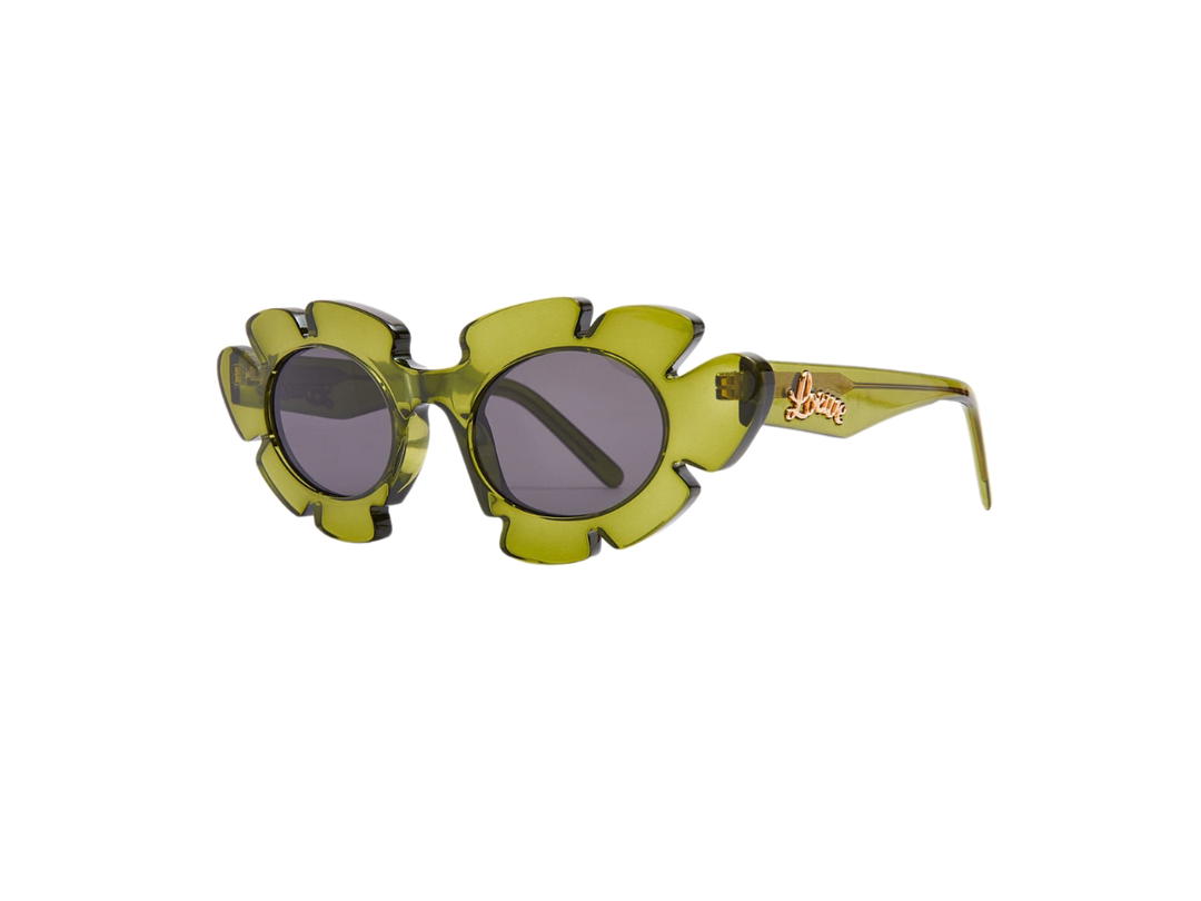 Loewe Loewe Flower sunglasses in injected nylon Cactus Green (SS24)