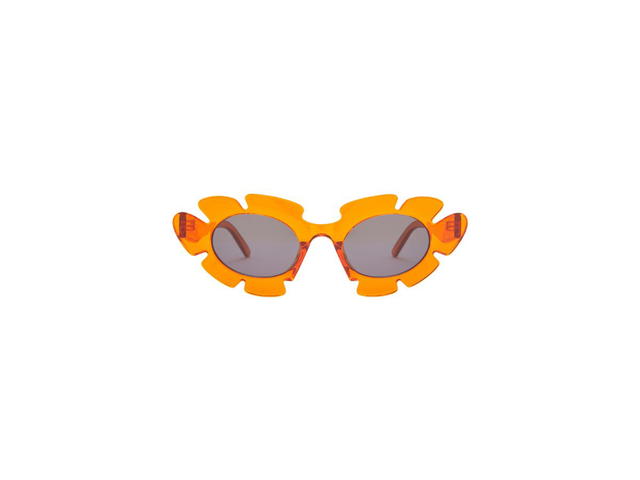 Loewe Loewe Flower Sunglasses In Injected Nylon Transparent Orange - view 1