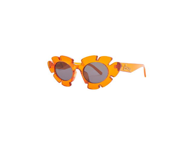 Loewe Loewe Flower Sunglasses In Injected Nylon Transparent Orange - view 2