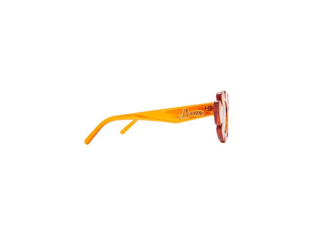 Loewe Loewe Flower Sunglasses In Injected Nylon Transparent Orange - view 3