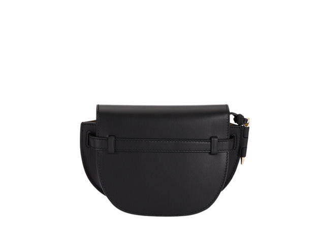 Loewe Loewe Gate Dual Mini Bag In Leather With Gold Hardware Black - view 2