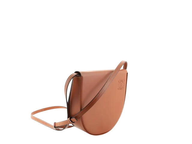 Loewe Loewe Heel Crossbody Bag In Leather With With Palladium Metallic Brown - view 3