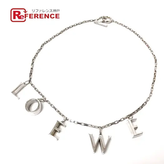 Buy LOEWE Icon logo Chain Necklace SV925 Silver at Sasom – Authentic and Ready to Ship