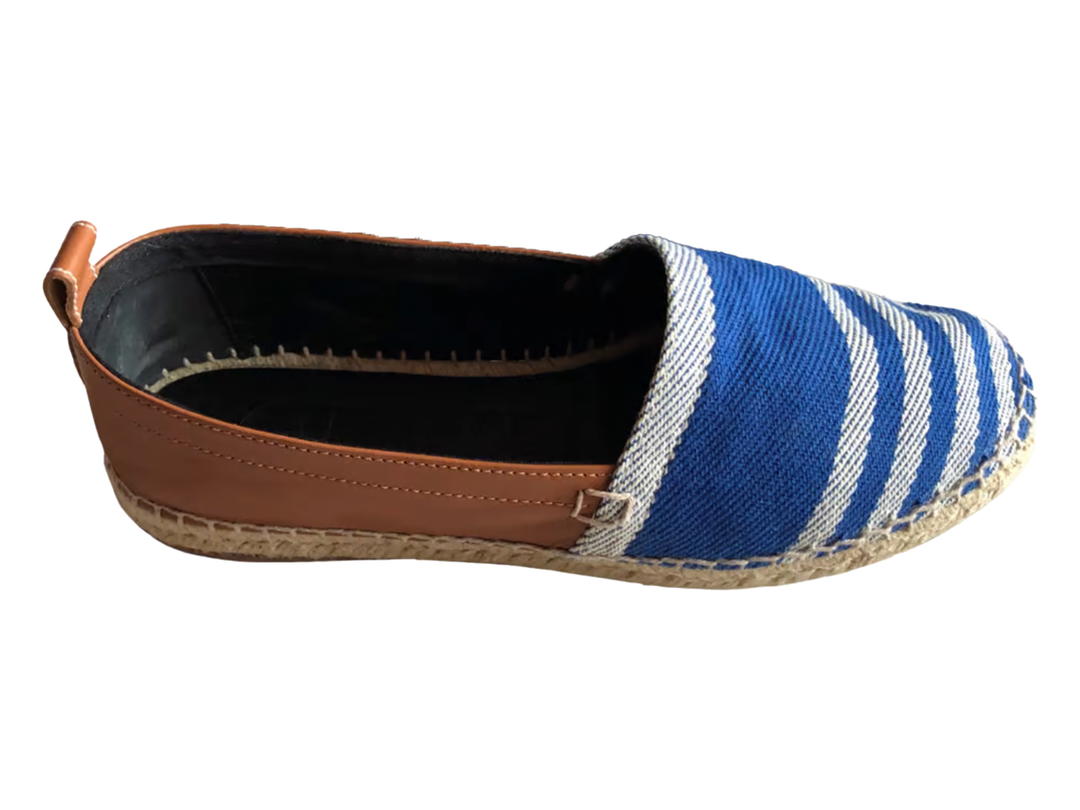 Loewe Loewe Leather Espadrilles Blue