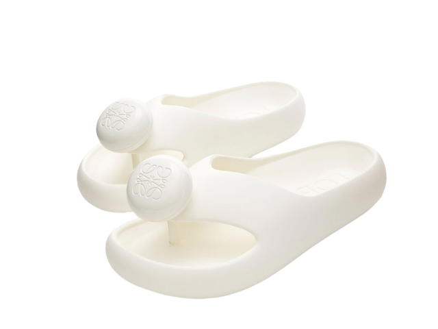 Loewe Loewe Light Foam Rubber Slide White (W) - view 3