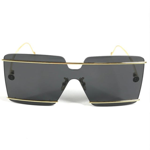 Loewe LOEWE LW40073U logo glasses eyewear sunglasses Plastic / Metal Black/Gold - view 3