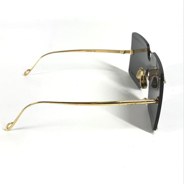 Loewe LOEWE LW40073U logo glasses eyewear sunglasses Plastic / Metal Black/Gold - view 5