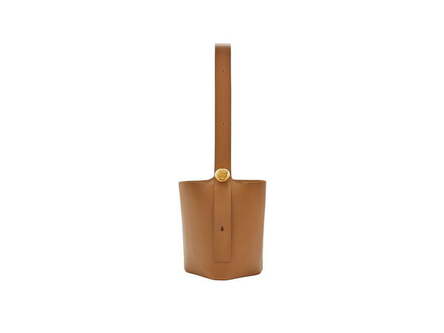 Loewe Loewe Medium Pebble Bucket Bag In Mellow Calfskin Oak - view 2