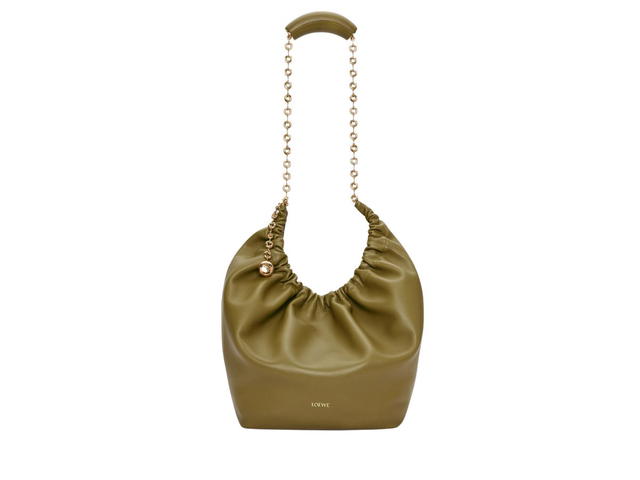 Loewe Loewe Medium Squeeze Bag In Nappa Lambskin Olive - view 4