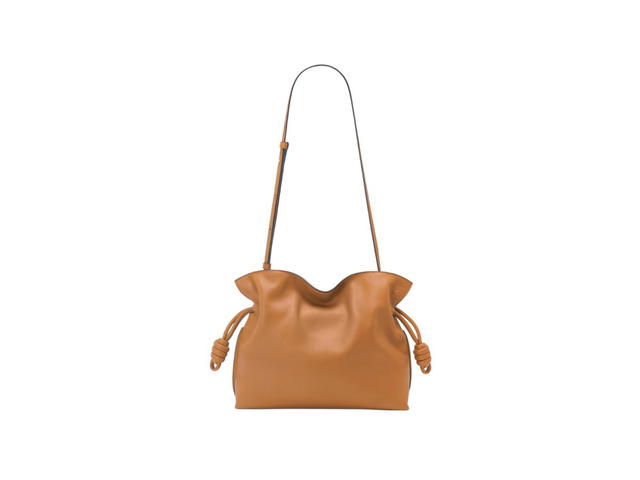 Loewe Loewe Mini Flamenco Clutch In Nappa Calfskin With Embossed Anagram Warm Desert - view 2