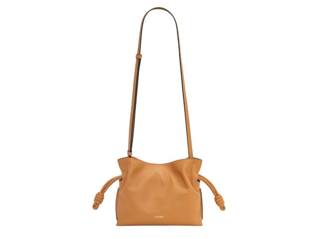 Loewe Loewe Mini Flamenco Clutch In Nappa Calfskin With Gold LOEWE Embossed Warm Desert - view 4