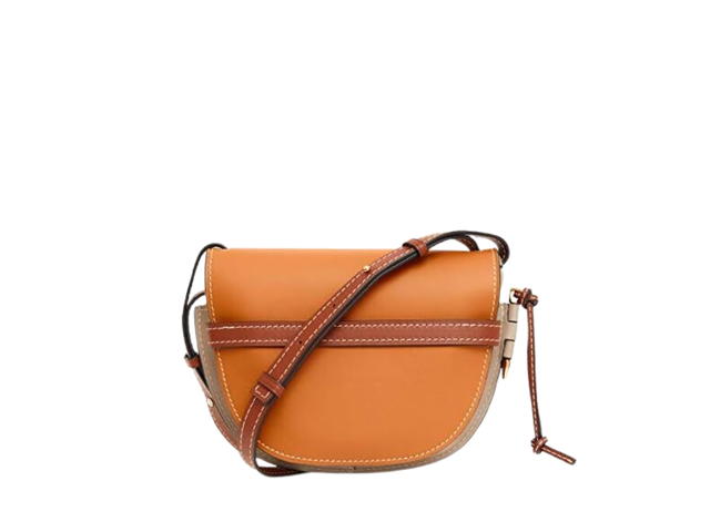 Loewe Loewe Mini Gate Dual Bag In Soft Calfskin Leather With Gold Hardware Brown - view 2