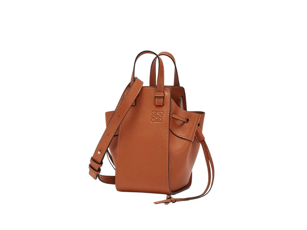 Loewe Loewe Mini Hammock Bag In Classic Calfskin With Gold-Tone Hardware Tan