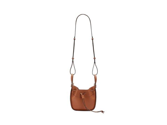 Loewe Loewe Mini Hammock Bag In Classic Calfskin With Gold-Tone Hardware Tan - view 3