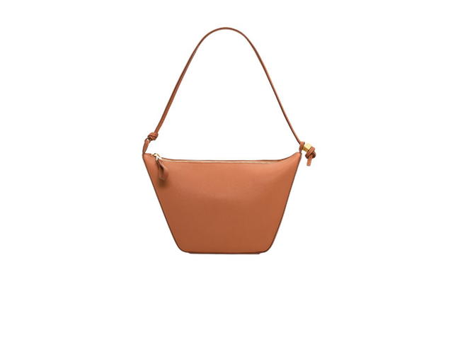 Loewe Loewe Mini Hammock Hobo Bag In Classic Calfskin With Gold Metallic Tan - view 2