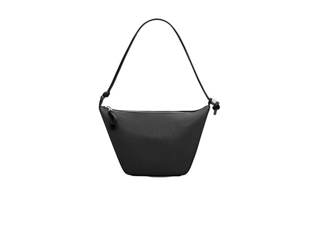 Loewe Loewe Mini Hammock Hobo Bag In Classic Calfskin With Palladium Metallic Black - view 2
