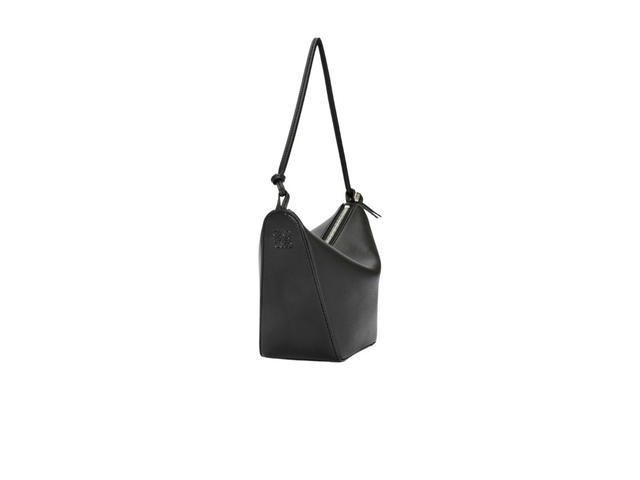 Loewe Loewe Mini Hammock Hobo Bag In Classic Calfskin With Palladium Metallic Black - view 3