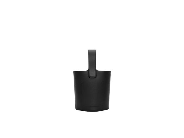 Loewe Loewe Mini Pebble Bucket Bag In Mellow Calfskin Black - view 3