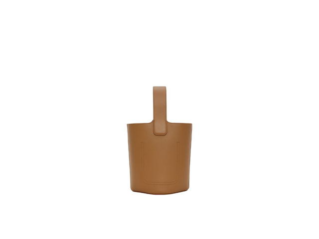 Loewe Loewe Mini Pebble Bucket Bag In Mellow Calfskin Oak - view 3