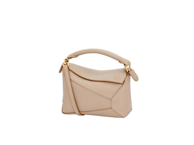 Loewe Loewe Mini Puzzle Bag In Soft Grained Calfskin Sand - view 1