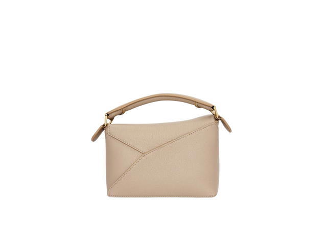 Loewe Loewe Mini Puzzle Bag In Soft Grained Calfskin Sand - view 2