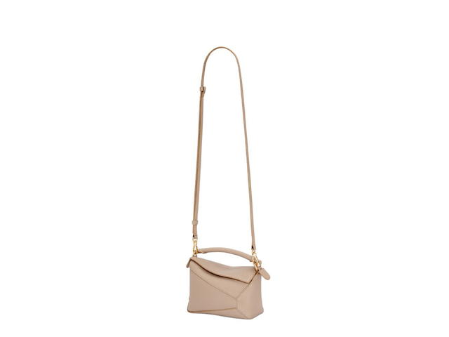 Loewe Loewe Mini Puzzle Bag In Soft Grained Calfskin Sand - view 3