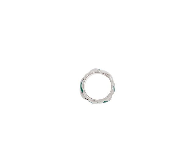 Loewe Loewe Nest Ring In Sterling Silver And Enamel - view 2